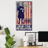 Poster Propagande de la révolution de Jefferson (Bureau à domicile)