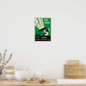 Poster Propagande Office : Évitez les téléchargements (ve (Cuisine)