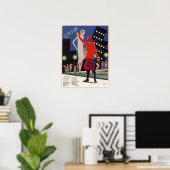 Poster Propagande soviétique URSS Arrêtez la vie nocturne (Bureau à domicile)