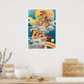 Poster Propagation d'affiches chinoises sur l'espace (Cuisine)