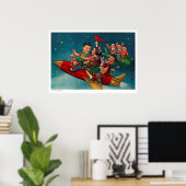 Poster Propagation d'affiches chinoises sur l'espace (Bureau à domicile)