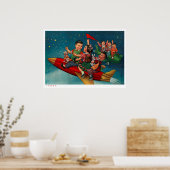 Poster Propagation d'affiches chinoises sur l'espace (Cuisine)