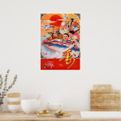 Poster Propagation d'affiches chinoises sur l'espace (Cuisine)