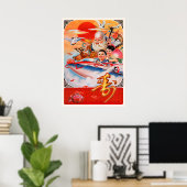 Poster Propagation d'affiches chinoises sur l'espace (Bureau à domicile)