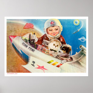 Poster Propagation d'affiches chinoises sur l'espace