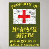 Poster Property Of Mash 4077th (Devant)