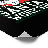 Poster Property Of Santa's Workshop Funny Christmas (Coin)