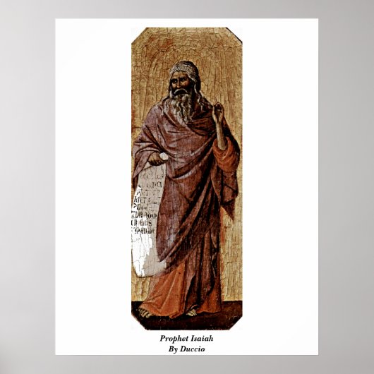 Poster Prophète Isaïe Par Duccio (Devant)