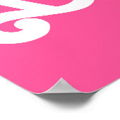 Poster Prophète photo de la fête de la bachelorette rose (Coin)