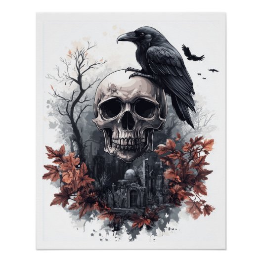 Poster Prophétie du Crâne et du Corbeau (Devant)