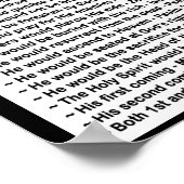 Poster Prophéties de l'Ancien Testament sur Jésus (Coin)