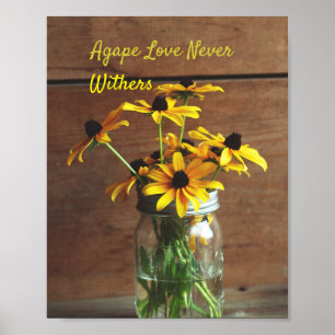 Poster prophétique de l'amour de l'agape