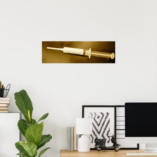 Poster Propofol dans l'affiche sépia (Bureau à domicile)