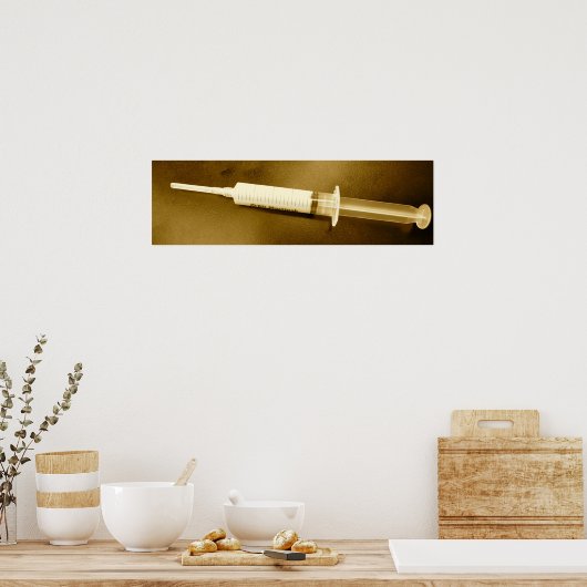 Poster Propofol dans l'affiche sépia (Cuisine)