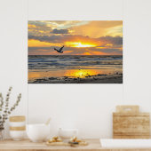 Poster Proposition du fiançailles Lever du soleil sur la  (Cuisine)