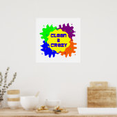 Poster Propre et fou (Cuisine)