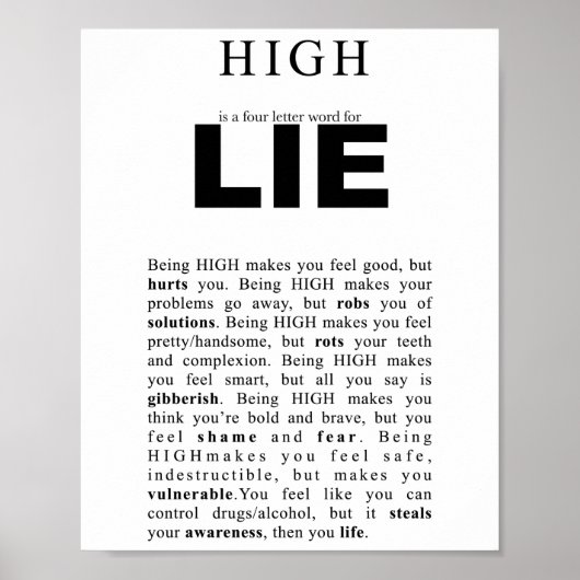 Poster propre et sobre (Devant)