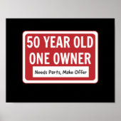 Poster Propriétaire de 50 ans (Devant)