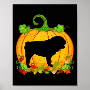 Poster Propriétaire de chien Costume d'Halloween Français