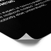 Poster Propriétaire d'entreprise fait à la main Drôle Déf (Coin)