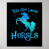 Poster Propriétaire Du Cheval Cette Fille Aime Les Chevau (Devant)