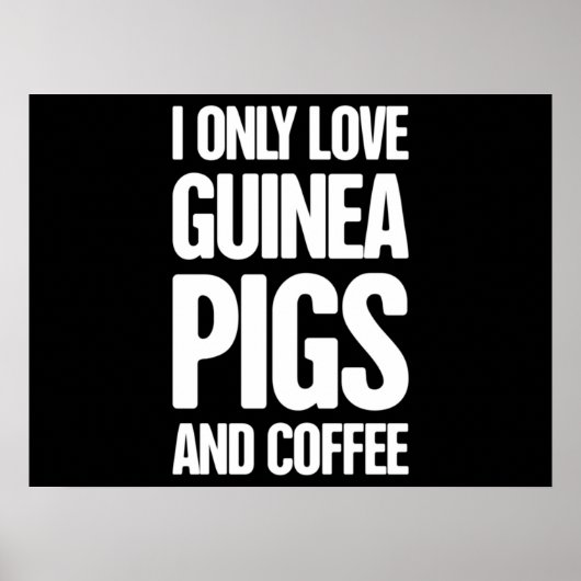 Poster Propriétaire du porc de Guinée (Devant)