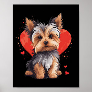 Poster Propriétaire du Yorkie Maman Papa Yorkshire Terrie