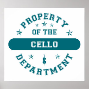 Poster Propriété du département du Cello