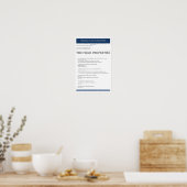 Poster Propriétés du corps algébrique (Cuisine)