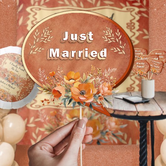 Poster Props de Mariage Floral Rustique Neutre Terre Boho