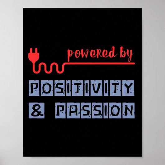 Poster Propulsé par la positivité et la passion (Devant)