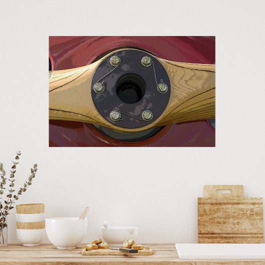 Poster Propulseur en bois (Cuisine)