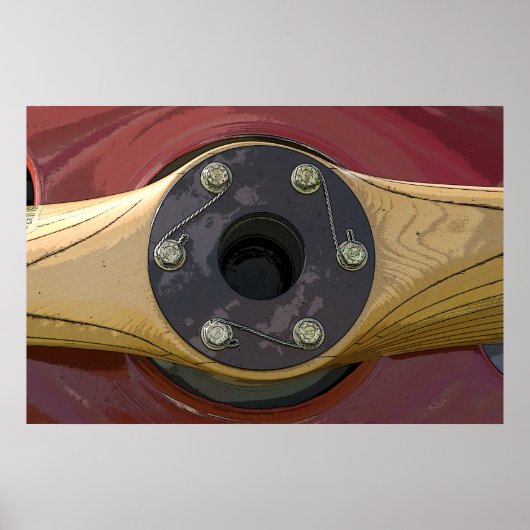 Poster Propulseur en bois (Devant)