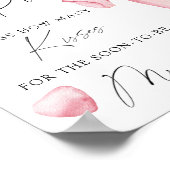 Poster Prosecco - combien de baisers jeu de baby shower (Coin)