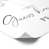 Poster Prosecco - combien de PERLES jeu de baby shower de (Coin)
