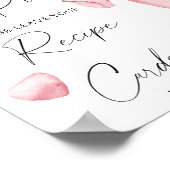 Poster Prosecco - Votre carte de recettes ici (Coin)