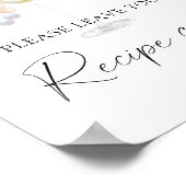 Poster Prosecco - Votre carte de recettes ici (Coin)