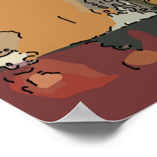 Poster Prosecco Wine Abstrait (Coin)