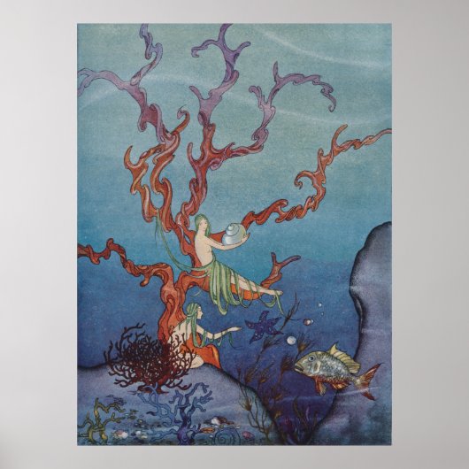 Poster Proserpina et Nymphes de la mer (Devant)