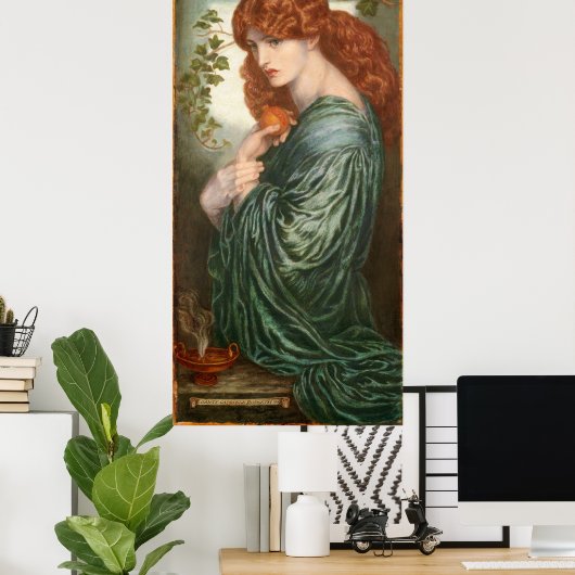 Poster Proserpine par Dante Gabriel Rossetti (Bureau à domicile)
