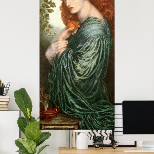 Poster Proserpine par Rossetti (Bureau à domicile)