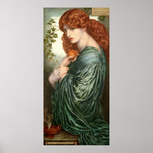 Poster Proserpine par Rossetti (Devant)