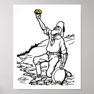 Poster Prospecteur Gold Miner