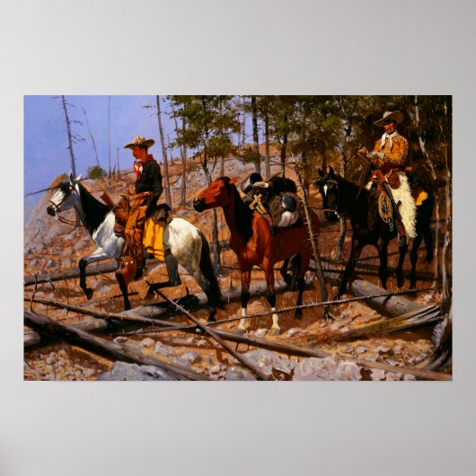 Poster Prospection pour l'élevage de bétail Frederic Remi (Devant)