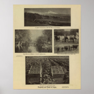 Poster Prospérité, abondance en Orégon