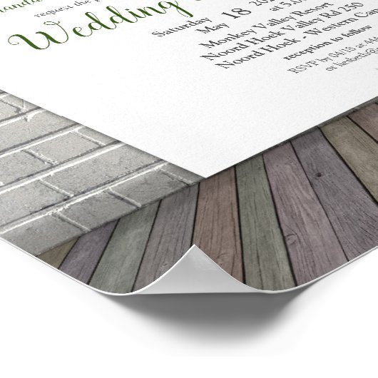 Poster Protea - Faire-part à fleurs Strelitzia (Coin)