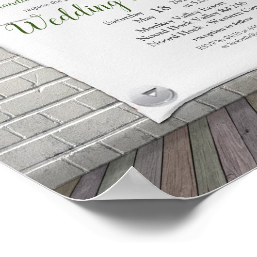 Poster Protea - Faire-part à fleurs Strelitzia (Coin)