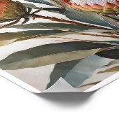 Poster Protea Flowers Schilderen Wall Art Room Dec (Hoek)