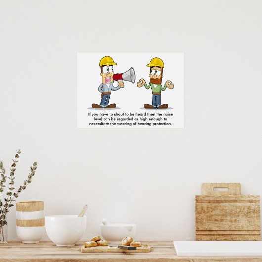 Poster Protection auditive 001 (Cuisine)