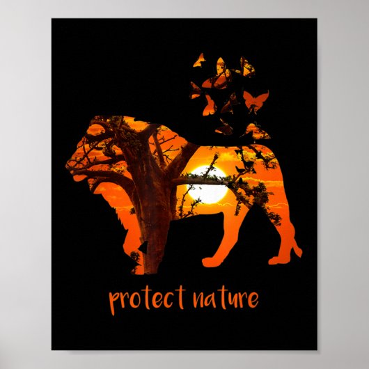 Poster Protection de la nature Protection De l'environnem (Devant)